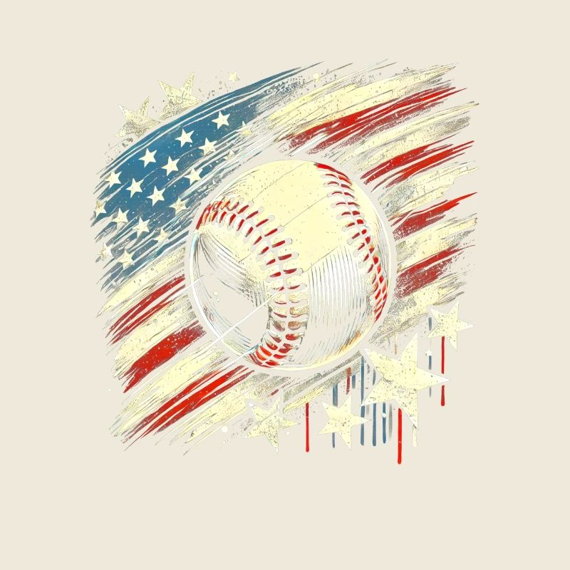 Baseball USA Conception grunge
