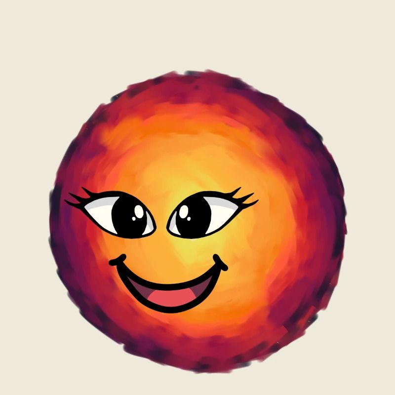 Soleil Soleil Visage Enfants Enfant Coucher de soleil