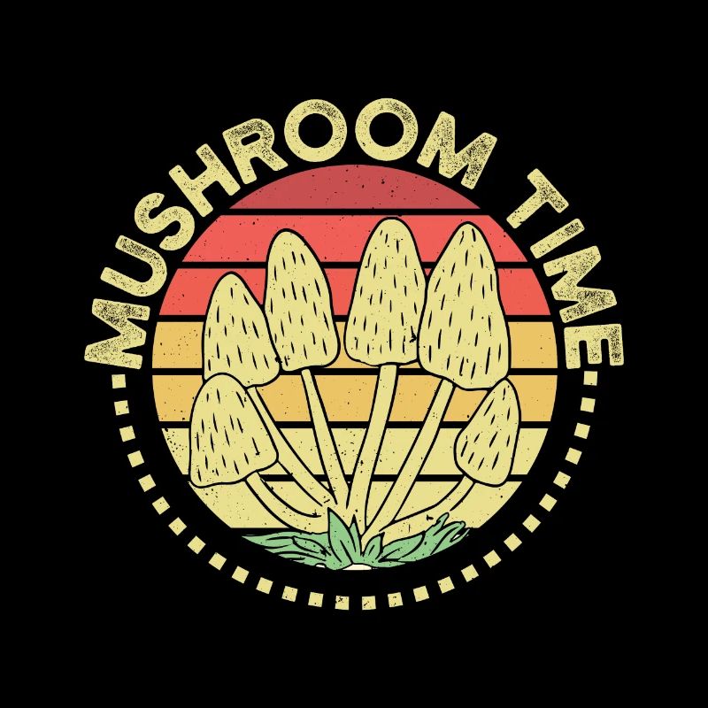 Cueillette de champignons Chasseur de champignons Temps des morilles