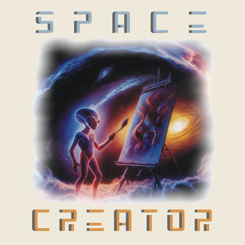 Galactic Alien Artist Canvas