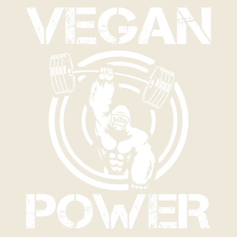 Monkey Chimpanzee Vegan Power Gorilla