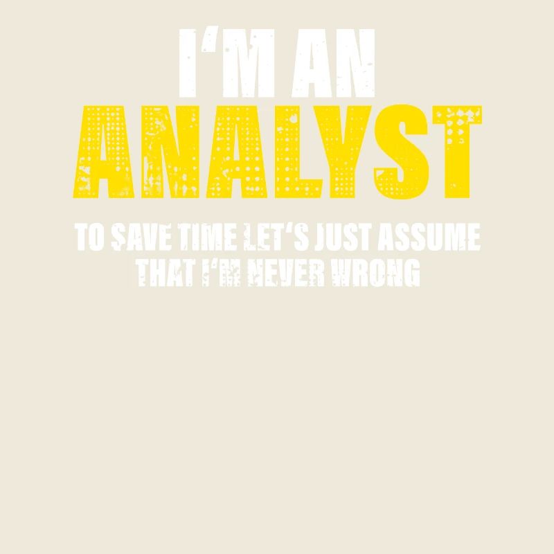 Analytiker Lustig Spruch Beruf Kollegen Geschenk