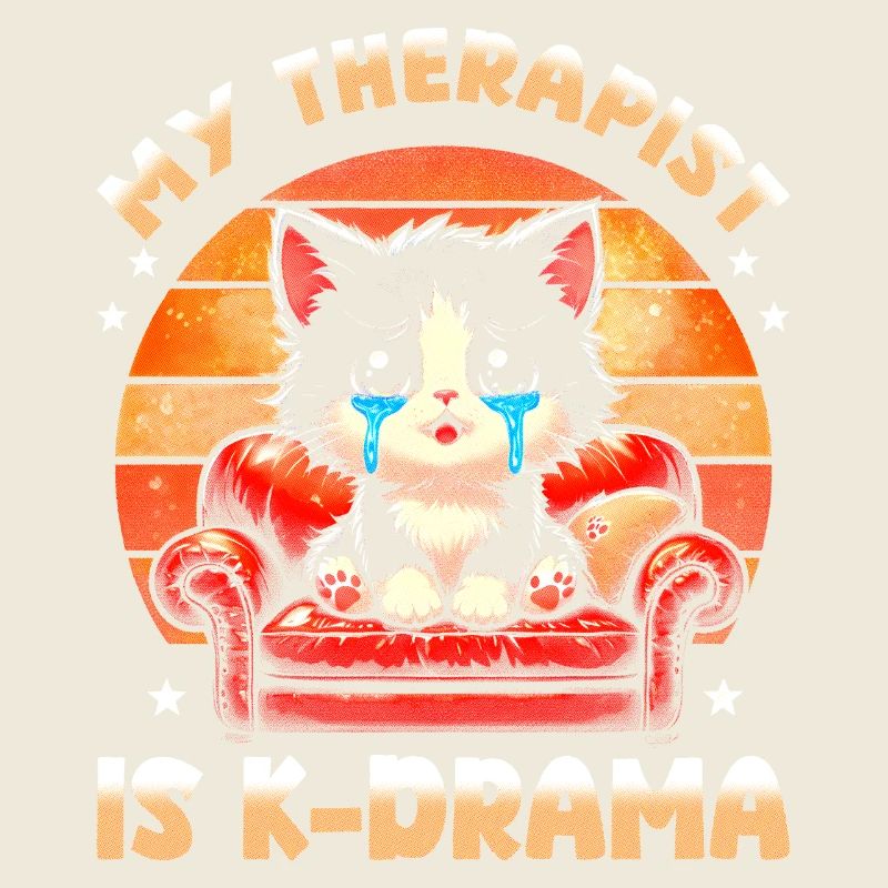 My Therapist is K-Drama: Cute Crying Cat Meme