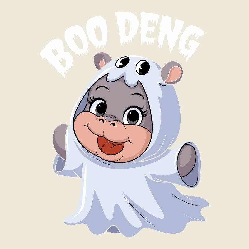 Moo Deng Halloween Hippo Boo Deng
