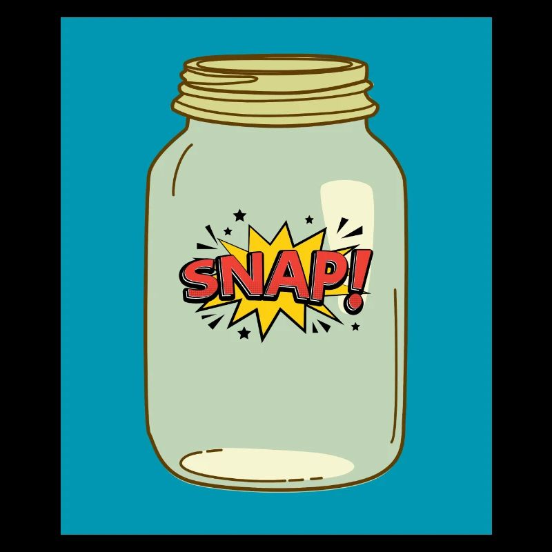 Snap! in a Jar – Fun Comic Style Design