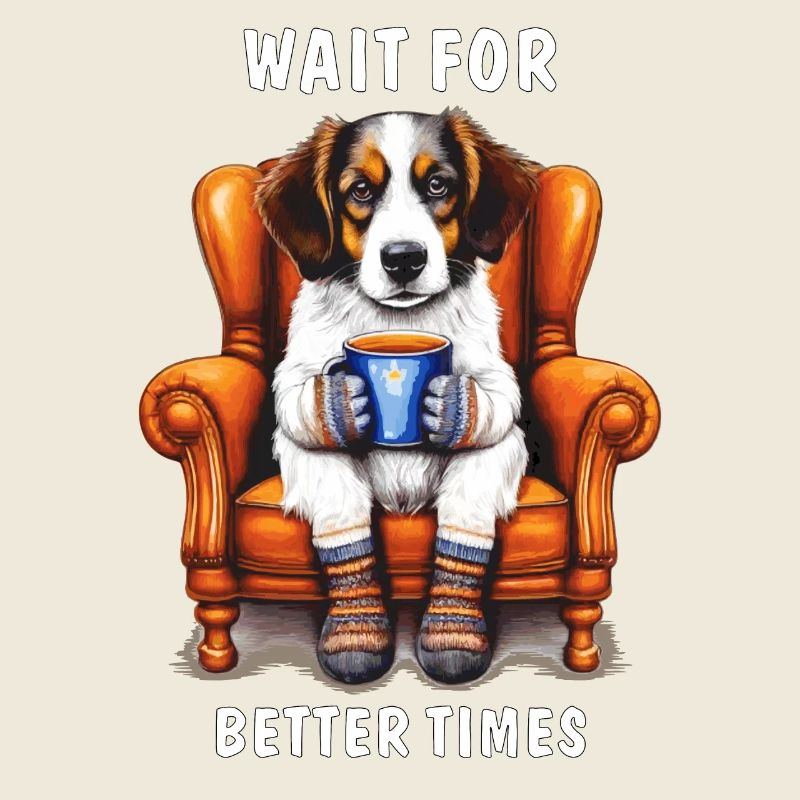 CHIEN ATTENDRE DES TEMPS MEILLEURS