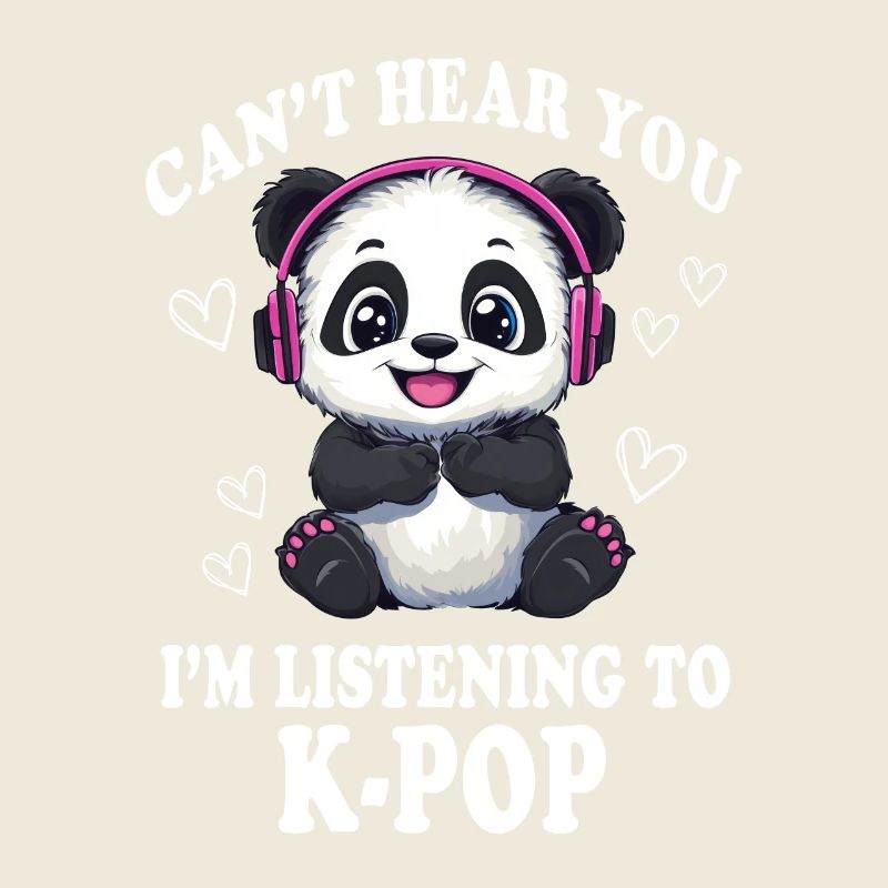 Mignon Panda K-Pop Kpop Corée Musique