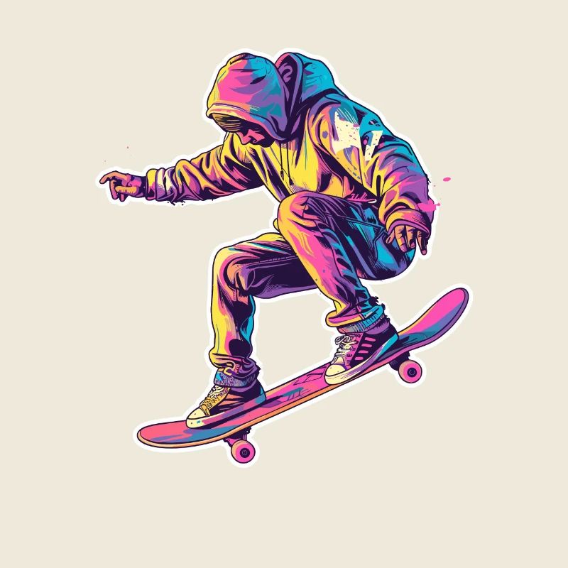 Retro Skateboarder