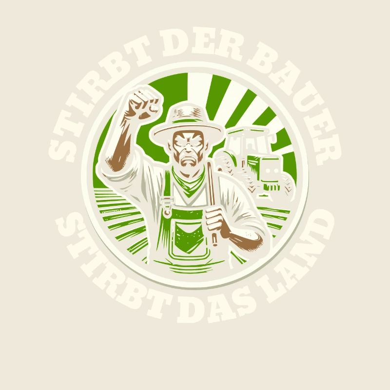 Bauern Protest Sticker - Stirbt der Bauer