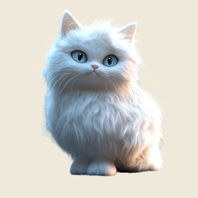 Chat Angora Blanc Chat Angora Chats Angora Mignons