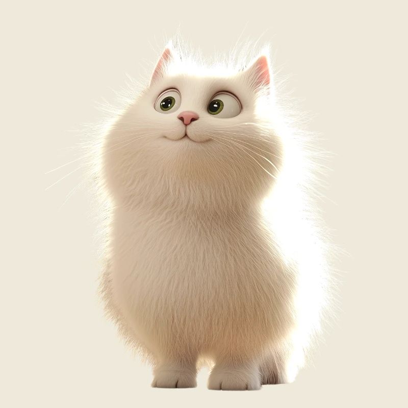 Chat Angora Blanc Chat Angora Chats Angora Mignons