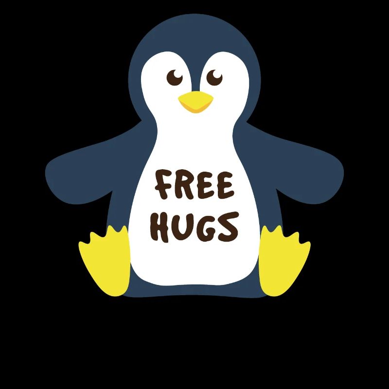 Free Hugs Winter Arctic Seabird Penguin