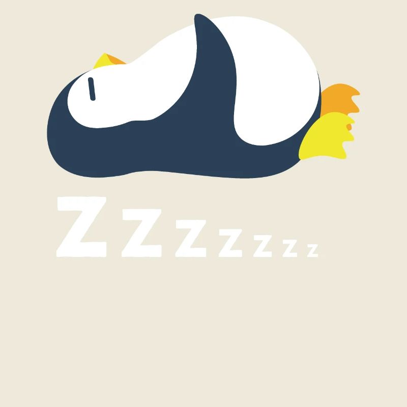 Zzzzzzz Winter Arctic Seabird Penguin