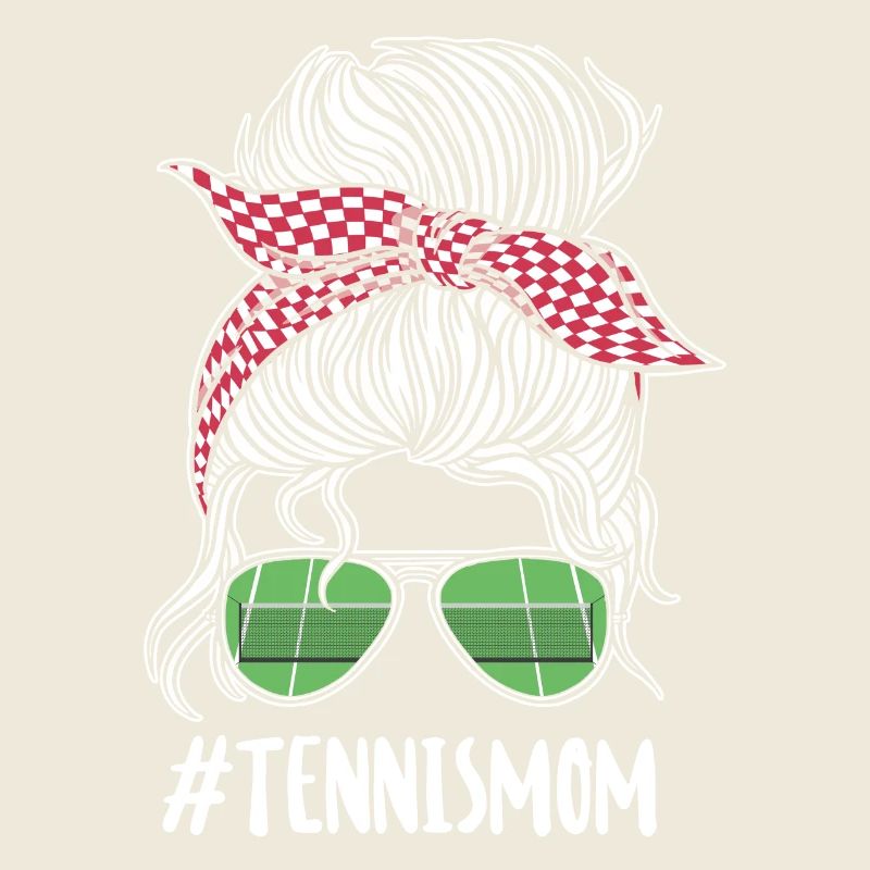 Funny Tennis Player Racket