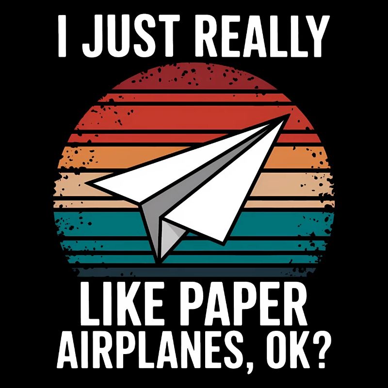 Papierflieger Spruch Witz Papierflugzeug Geschenk