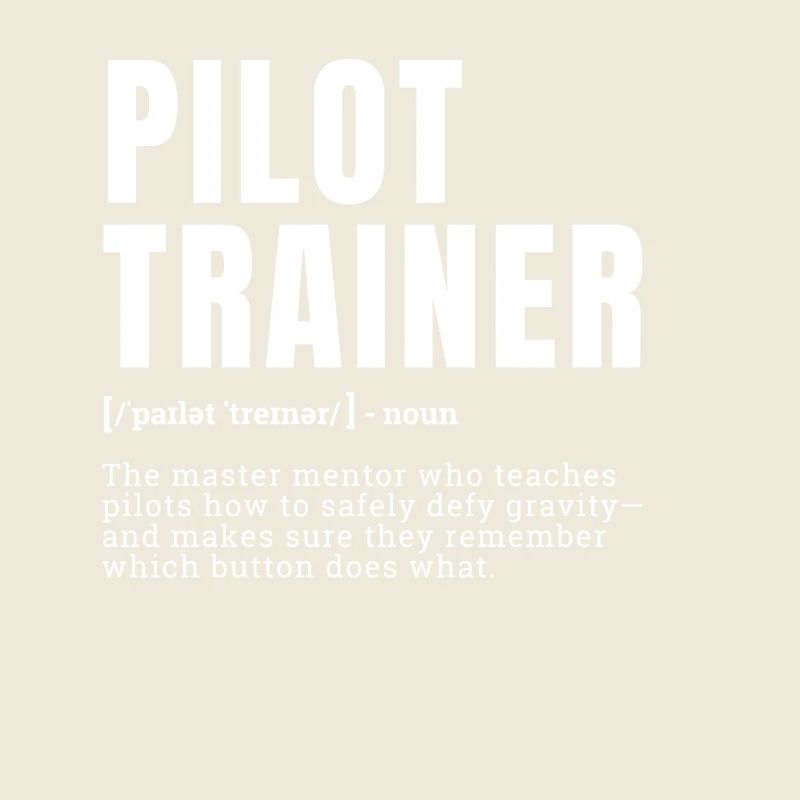 Drôle Pilote Formateur Mentor Définition Profession