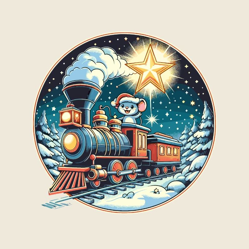 Weihnachten Maus Eisenbahn Modelleisenbahn Kinder
