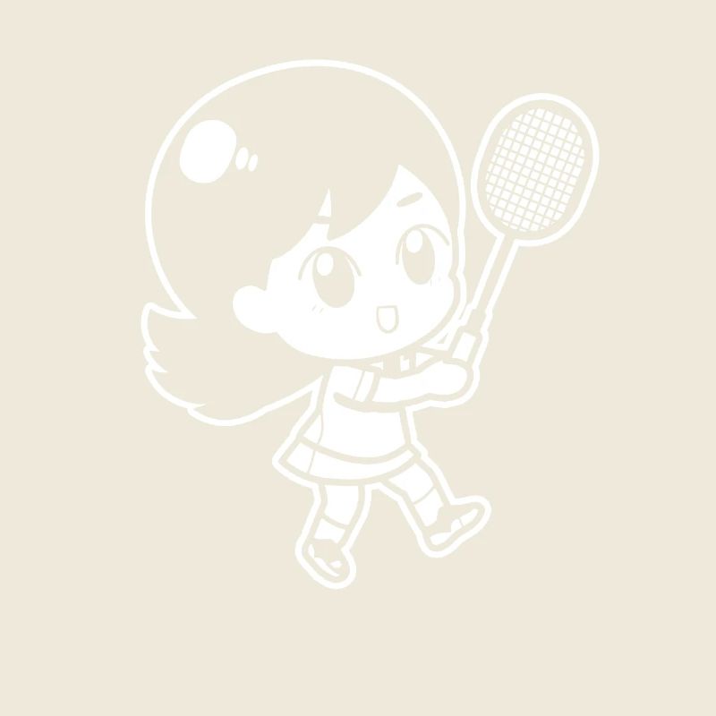 Petit joueur de badminton