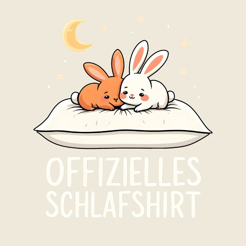 Official Sleeping Shirt Rabbit Pair