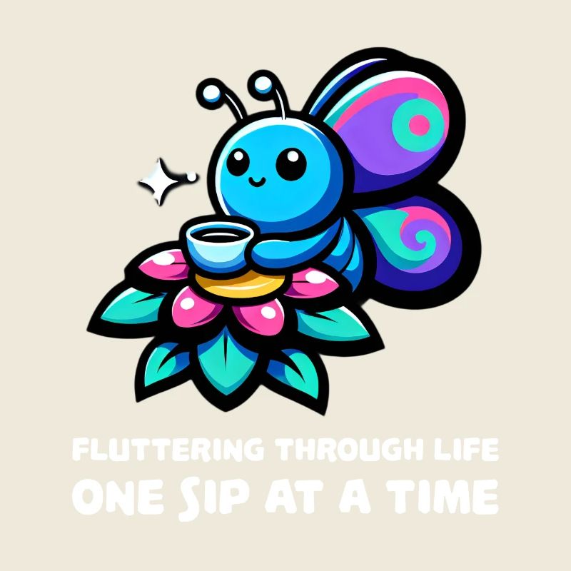 Fluttering Through Life Coffee Butterfly