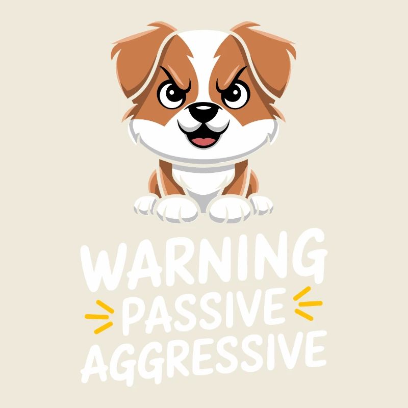 Avertissement passif agressif pour chien