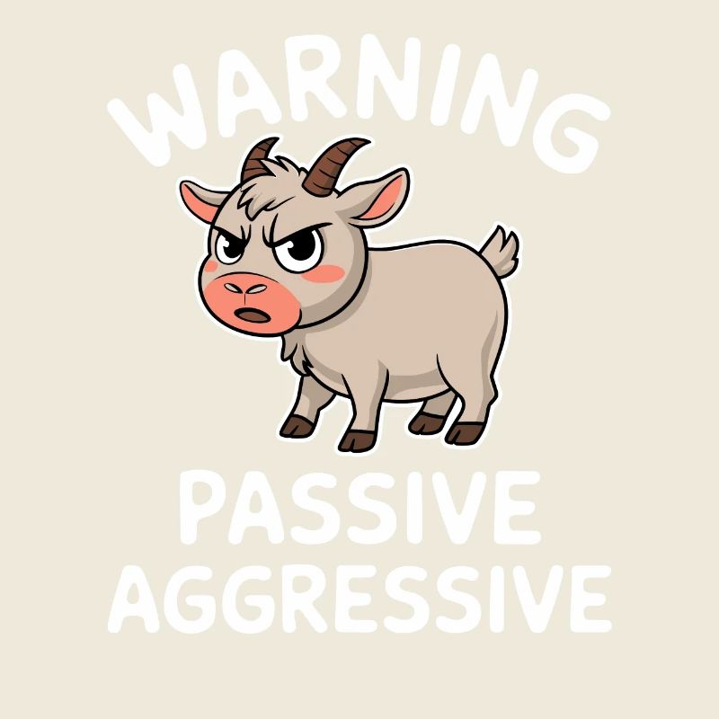 Attention Passif Agressif Drôle de chèvre