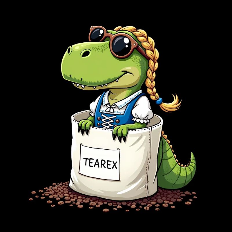 Tea Rex Dinosaurier traditionellen Dir Tee