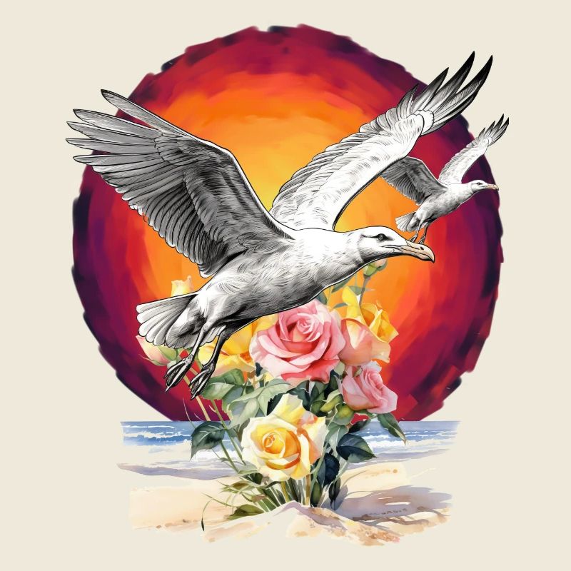 Möwe Möwen Maritim Blumen See Anlässe