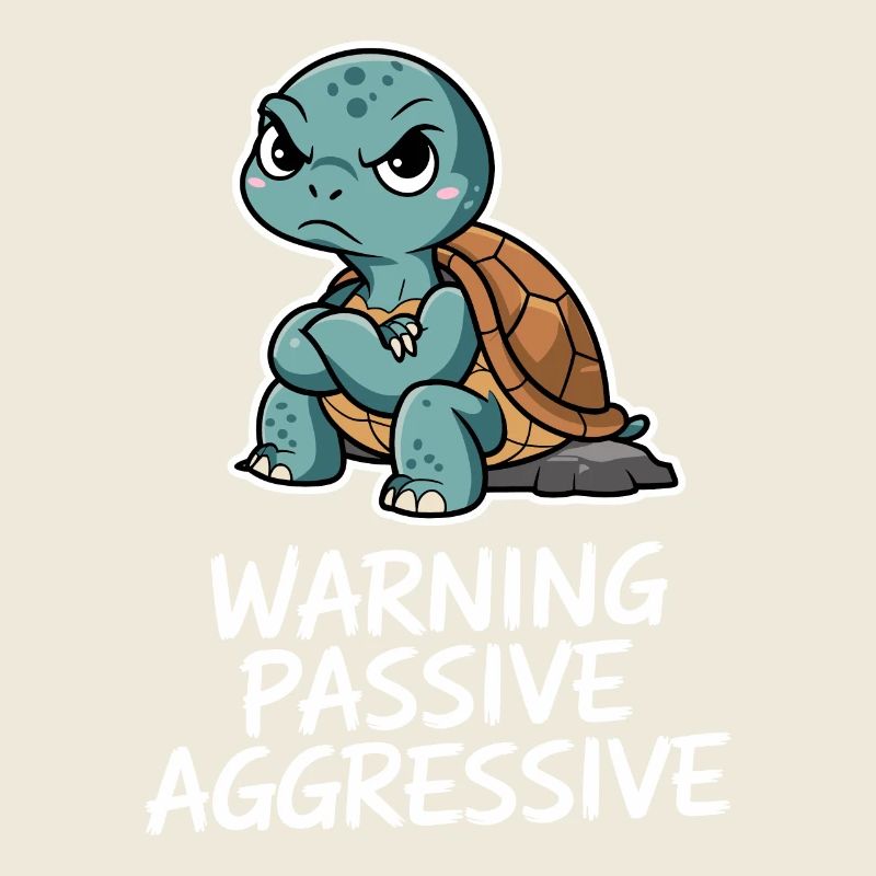 Warning Passive Aggressive Turtle