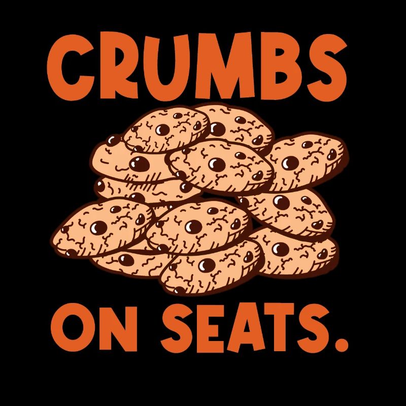 Miettes de biscuit sur les sièges Pâte à biscuits