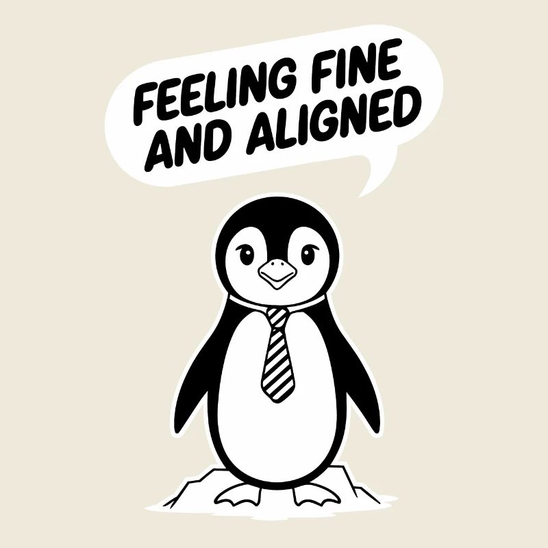 Pinguin Mit Krawatte: Feeling Fine And Aligned