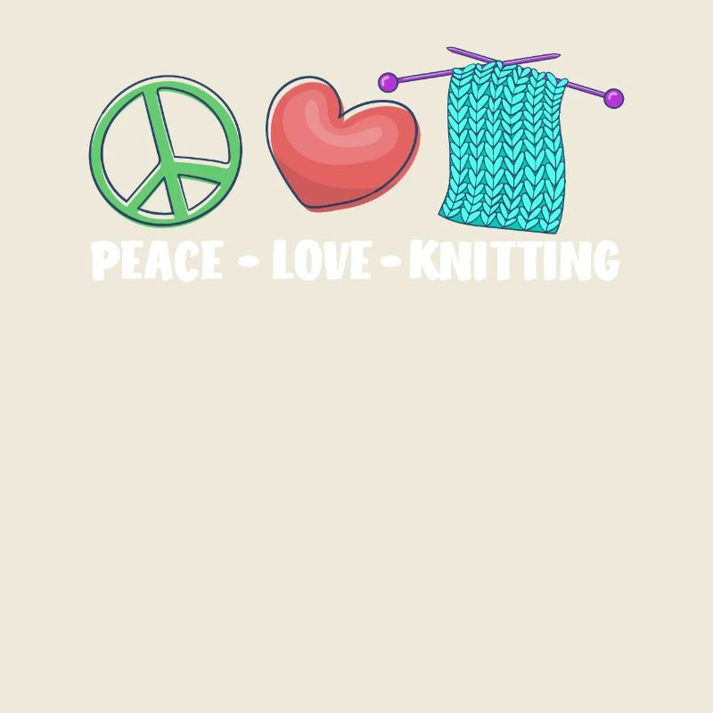 Peace Love Knitting Handmade