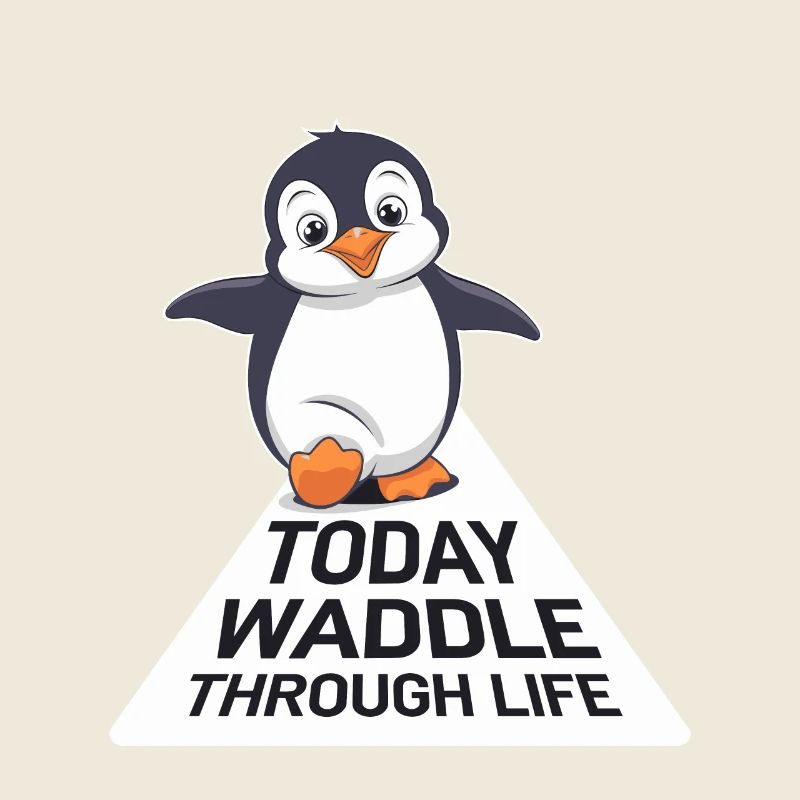 Today waddling through life Penguin