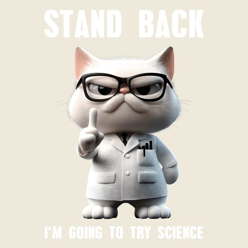 I'm Going To Try Science Meme Katze Wissenschaft