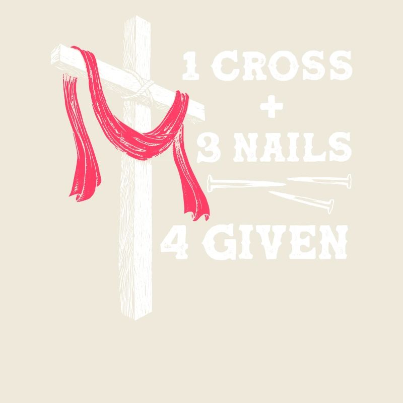 Christlicher Glaube - 1 Kreuz 3 Nägel 4 gegebene Botschaft