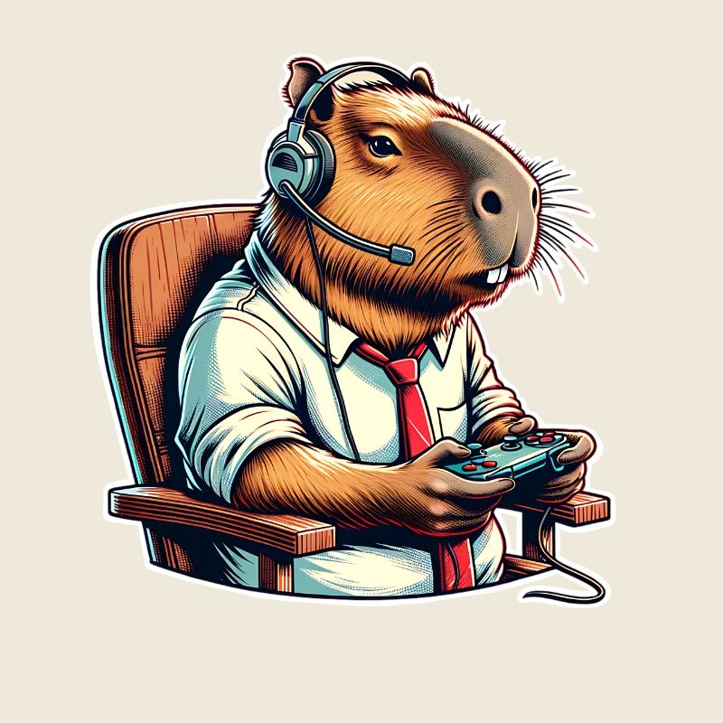 Capybara Nerd du jeu