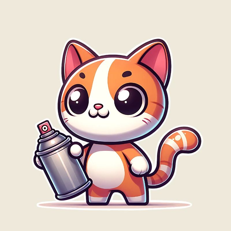 Katze Graffiti