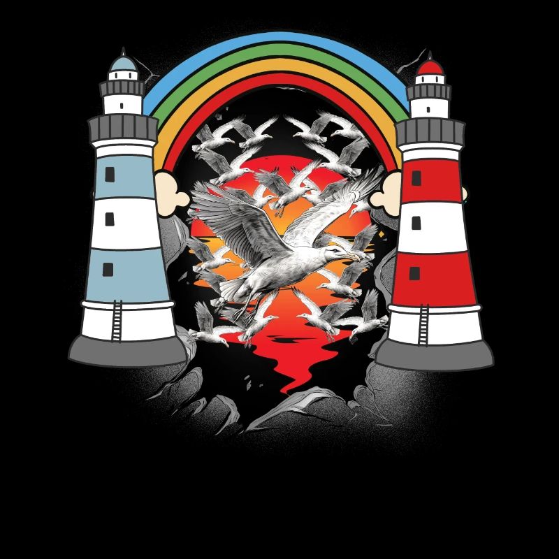 maritim Leuchtturm Leuchttürme Möwe Möwen