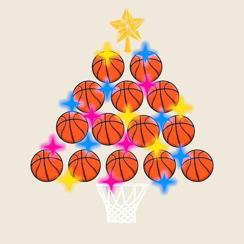 Basket Baller Christmas Tree Basketball