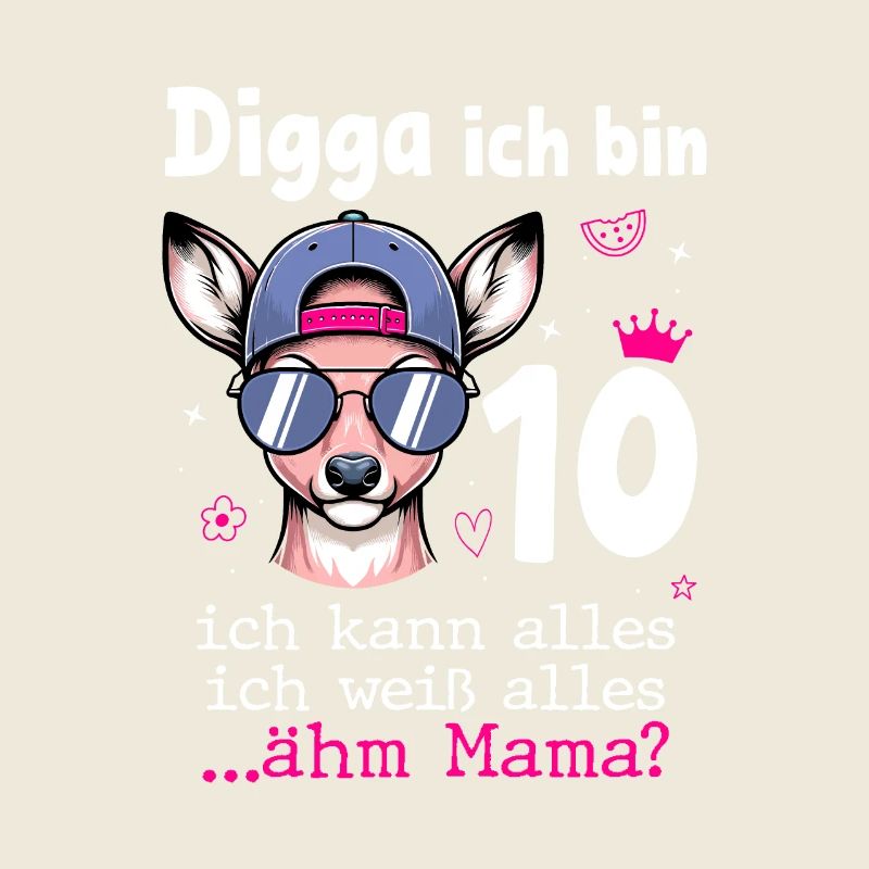 Digga Ich Bin 10 Kindergeburtstag Mädchen