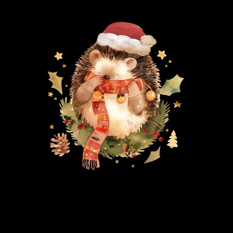 Niedlicher Weihnachtsigel Mignon hérisson de Noël