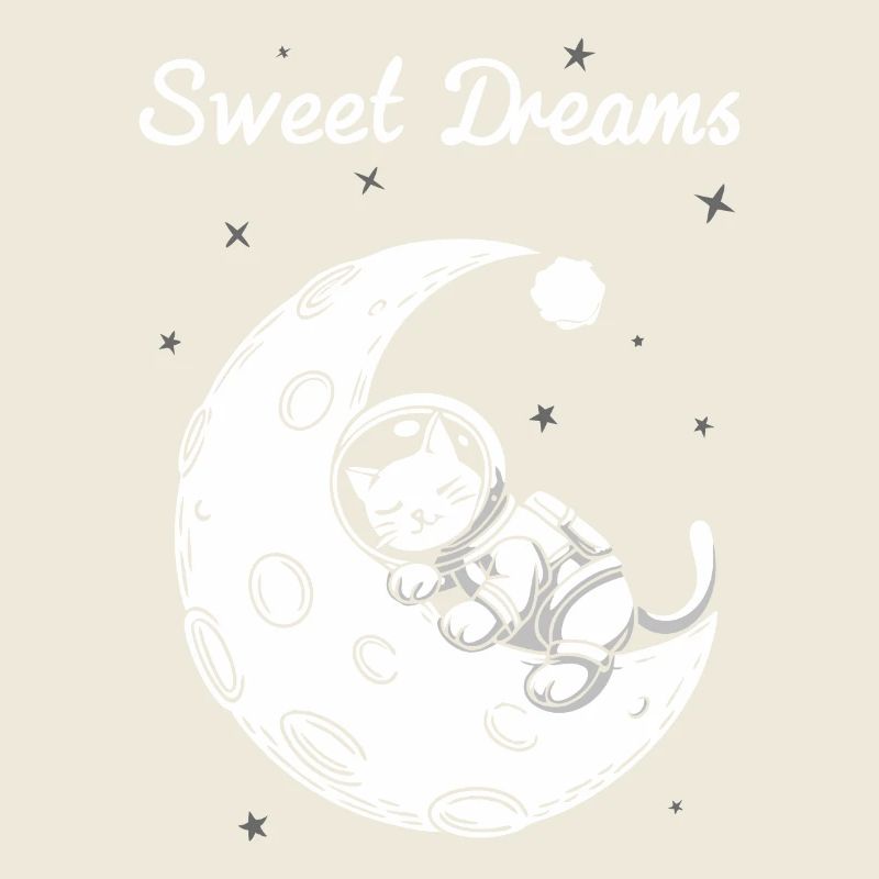 CATS SLEEP ON THE MOON