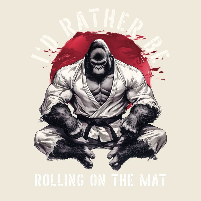 I'd Rather Be Rolling On The Mat BJJ Jiu Jitsu