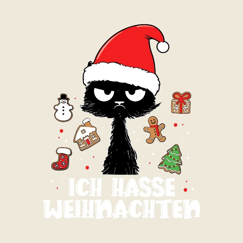 Ich Hasse Weihnachten Katze Weihnachtsgeschenk