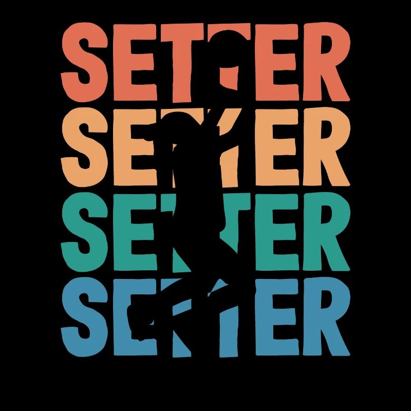 Volleyball Setter Silhouette Art