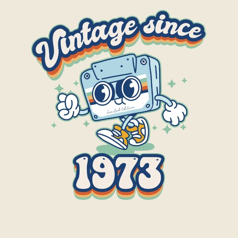Vintage Since 1973 Classic Retro 52nd Birthday