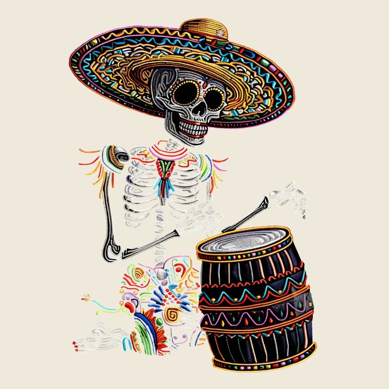 Mexican Skeleton Drums