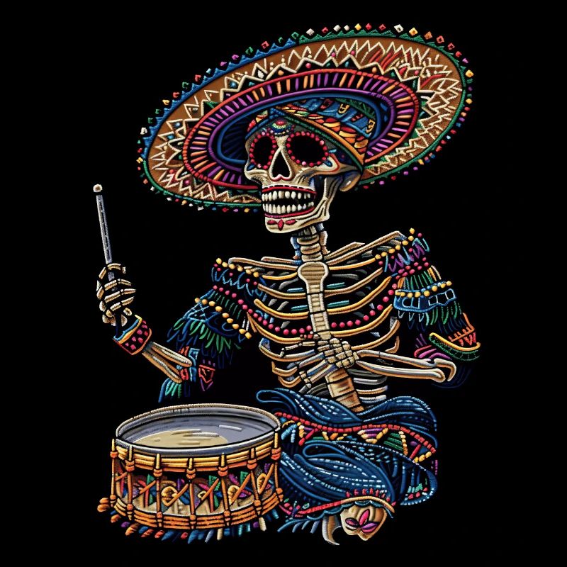 Mexican Skeleton Drums