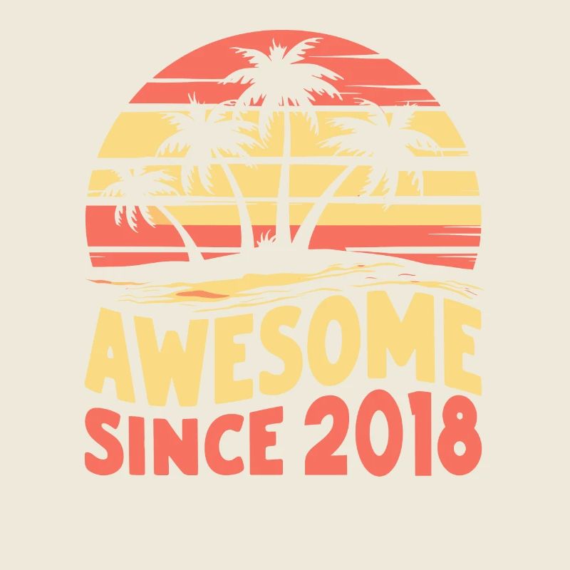 Awesome Since 2018 Birthday