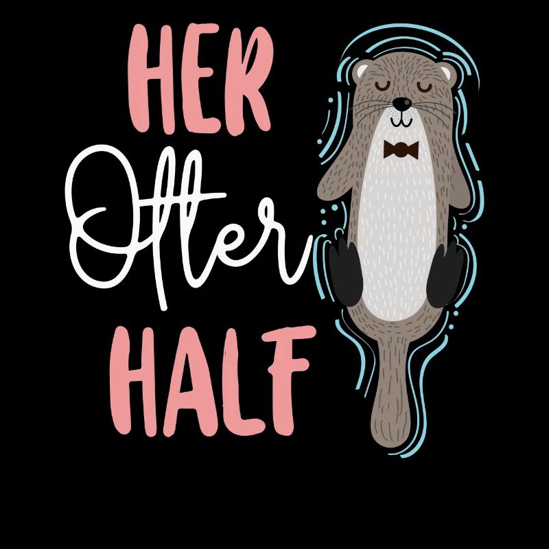 Otter Couple Pun Valentines Day